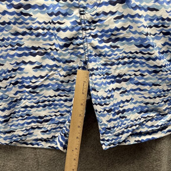 Tommy Hilfiger Shorts Men XXL Blue Navy Swimwear Polyester Button Trunks 2XL - Picture 7 of 12